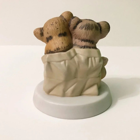Vintage Sunny Animals By Heartline  Koala Tiger Mouse Figurine In Sack - Picture 3 of 12